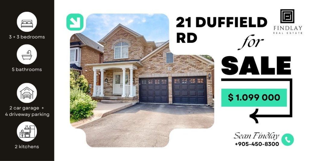 21 Duffield Rd Brampton Specs on Home For Sale