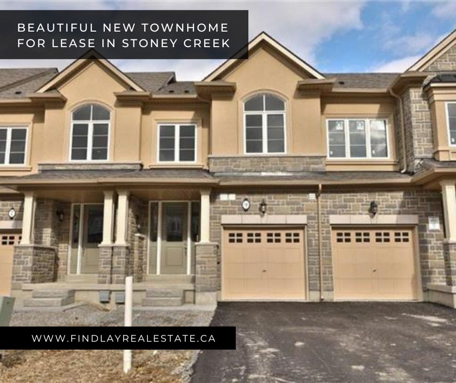 Front view of 9 Talence Rd, townhome for lease or sale in Stoney Creek, Hamilton