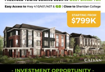 Arbor West Townhomes Brampton Pre-Construction: Your Next Great Investment Opportunity