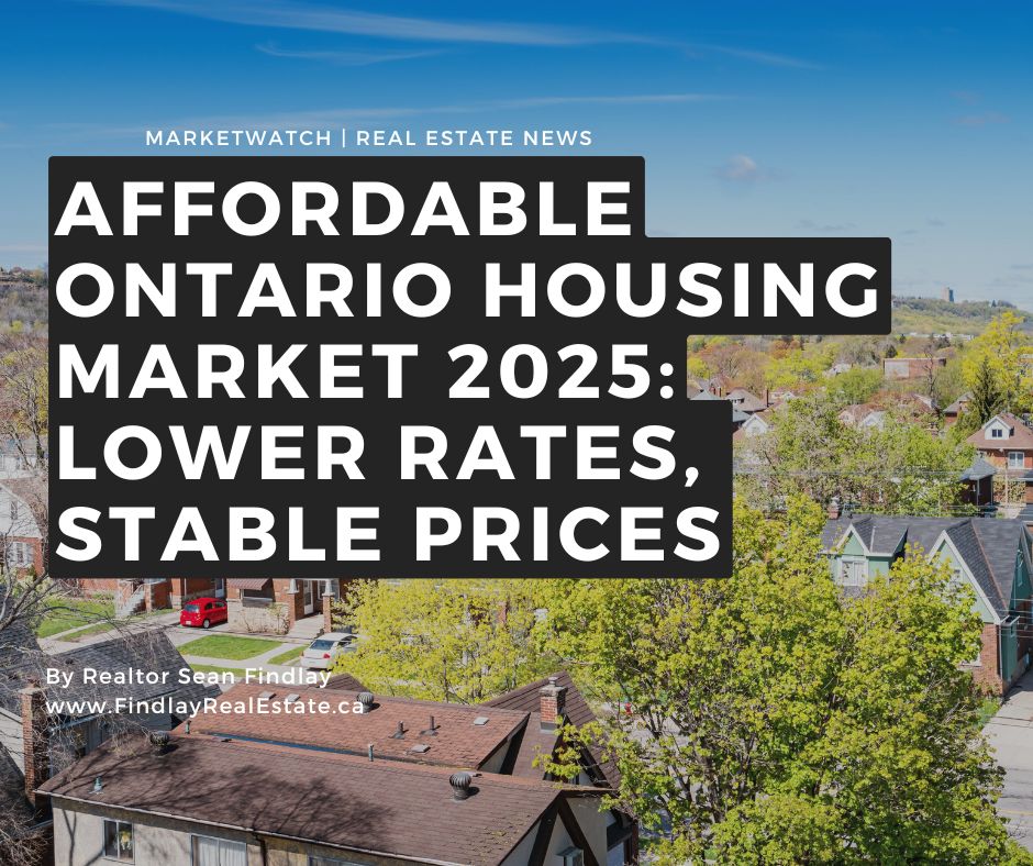 MarketWatch-Affordable Ontario Housing Market 2025-Lower Rates- Stable Prices-Toronto-Hamilton-Burlington-Homes-Houses-For-Sale-GTA