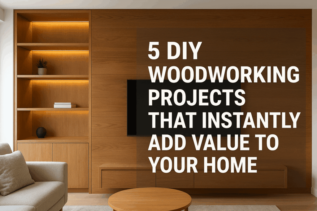 DIY woodworking projects that add value to your home